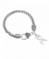Crystal Breast Awareness Lobster Bracelet in Women's ID Bracelets