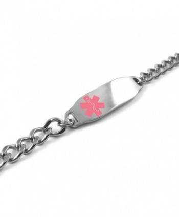 MyIDDr Pre Engraved Customizable Diabetic Bracelet in Women's ID Bracelets