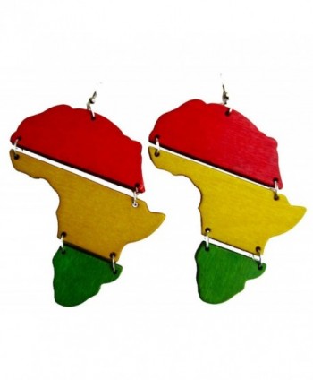 Africa Rasta Earrings Reggae Jamaican - Africa - CO11NIYMRGH
