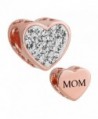 Mel Crouch Heart I Love You Mom Charms Family Mother Charms for Mother's Day Gifts for Bracelets - CM185CTDM96