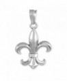 Sterling Silver Fleur Pendant Necklace in Women's Pendants