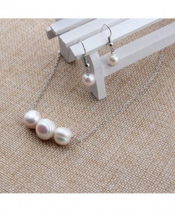 KUIYAI Single Natural Necklace Earring in Women's Jewelry Sets