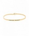 Rosemarie Collections Women's Thin Hook Bangle Bracelet "Forever Friends" - CF12FJI73IV