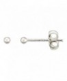Sterling Silver Teeny 2mm Ball Stud Earrings / Nose Studs 1/16 inch - CE111G52CAZ