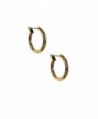 Napier "Classics" Thin Small Hoop Earrings - Gold - CS115BSQCQJ