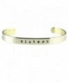 Sisters Forever Mixed Metal Cuff Bracelet - CH1107EHI4H
