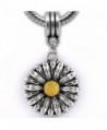 Sun Flower Dangle European Beads For Snake Chain Charm Bracelet - CN11D7EZ1BL
