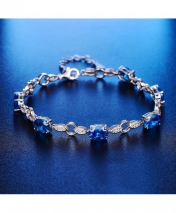 BONLAVIE 4 prong Created Sterling Bracelet in Women's Tennis Bracelets