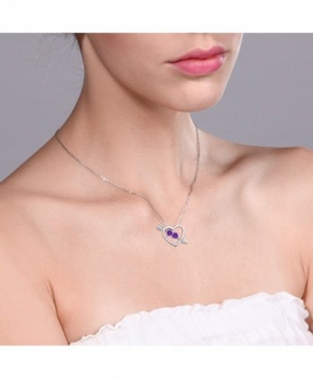 Purple Zirconia Sterling Silver Pendant in Women's Pendants