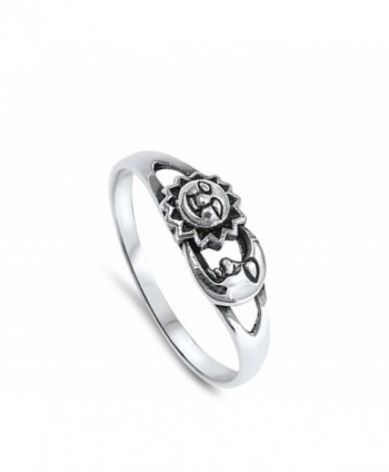 Universe Fashion Sterling Silver RNG14842 11 in Women's Band Rings