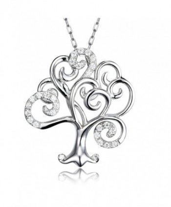 Pendant Necklace Sterling Silver Jewelry - tree of life silver 2 - CJ17YY8IEDH