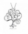 Pendant Necklace Sterling Silver Jewelry - tree of life silver 2 - CJ17YY8IEDH