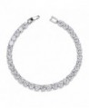 UMODE Jewelry 0.5 Carat Round Cut Clear Cubic Zirconia CZ Tennis Bracelet For Woman - C611WID14JZ