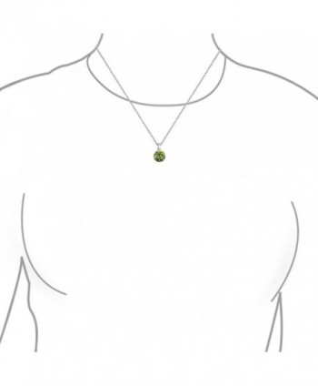 Bling Jewelry Simulated Solitare Necklace