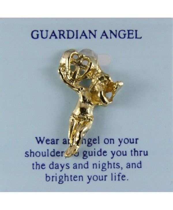 6030170 Guardian Angel Lapel Pin Tie Tack Brooch Michael Archangel Protector - CA11CN891O5
