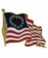 US Flag Store Waving Betsy Ross Flag Lapel Pin - C71125DDPA3