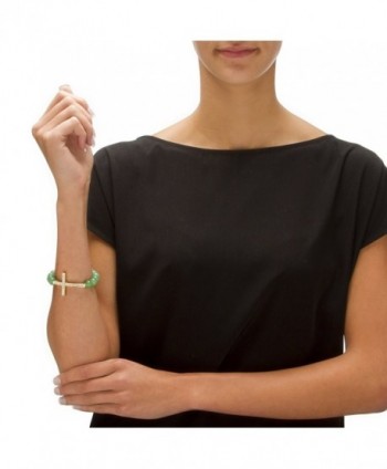 Horizontal Stretch Bracelet Genuine Crystal in Women's Link Bracelets