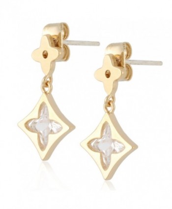 Inside Clover Dangle Earrings Lovey in Women's Drop & Dangle Earrings