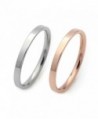 ELBLUVF Stainless Steel Thin Band Ring Hammered Stacking Skinny Wire Ring Simple Knuckle Ring - CD12FKQOK0L