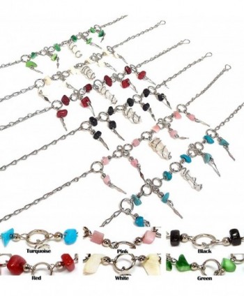 Wrapped Quartz Crystal Stone Anklet in Women's Anklets
