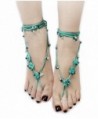 Handmade Bohemian Style Crochet Barefoot Sandals (Sold As Pair) - CE11Y9EF6RR