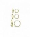 Yellow Sterling Diamond Endless Earrings - Yellow Gold Flash Sterling Silver - C617Z3O42XE