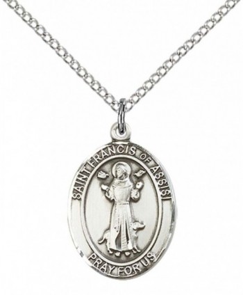 Sterling Francis Pendant Stainless Catholic - CD12836R4LR