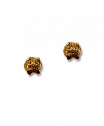 Enamel Brown Guinea Pig Post Earrings by The Magic Zoo - CG119CV0PLJ