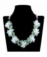 Kaymen Jewelry Women's Chunky Statement Crystals Bib Necklace Multicolor by Handmade for Wedding- Prom - NK-01292 - CS12L894VSF