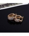 YAZILIND Plated Zirconia Earrings Jewelry in Women's Hoop Earrings