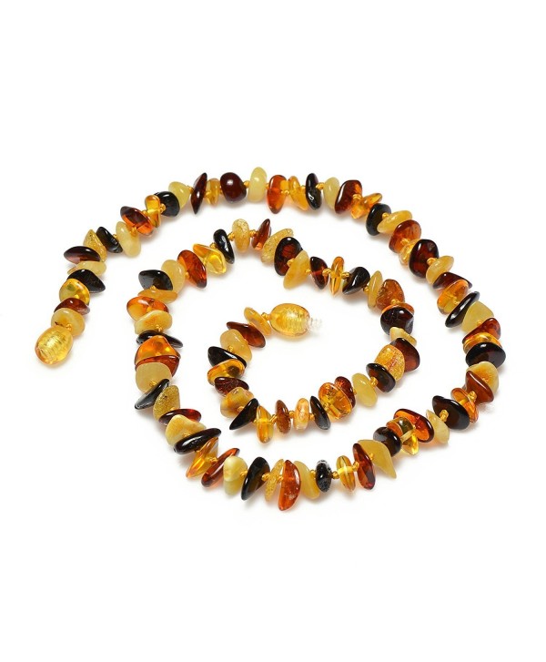 Stylish Necklace for Woman - From Genuine Baltic Amber (Length 19.7 inches) - CO127HLO2PP
