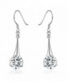 SBLING Platinum-Plated Silver Cubic Zirconia Tear Drop Earrings ( 6.5 cttw ) - C9120J0G1EB