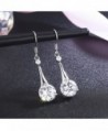 SBLING Platinum Plated Silver Zirconia Earrings