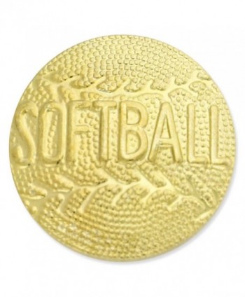 Softball Gold Chenille Sports Lapel Pin - CE119PEMGZ1