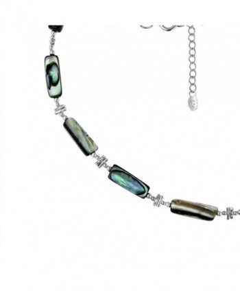Exotic Abalone Sterling Silver Necklace in Women's Chain Necklaces