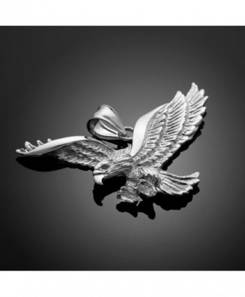 Sterling Silver Flying Eagle Pendant in Women's Pendants