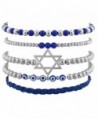 Lux Accessories Jewish Hanukkah Hamsa Evil eye Star of david Arm Candy Set (5PC) - 0 - C512FOQHVY9