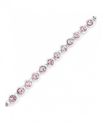 Glamorousky Cutie Dots Bracelet with Pink Austrian Element Crystals (1074) - CH118SOBZ65