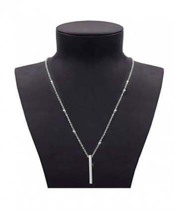 Sterling Vertical Pendant Fashion Necklace