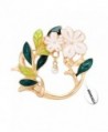 NOUMANDA Dual Purpose Dainty Floral Leaf Brooch -Eyeglass Holder Pin - CY12KZGQ2MP