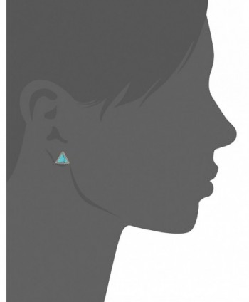 Fossil Turquoise Triangle Stud Earrings