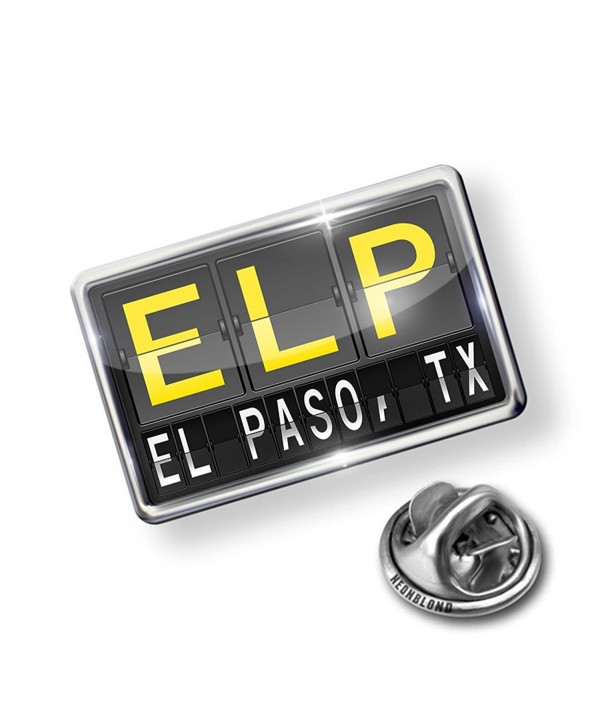 Pin ELP Airport Code for El Paso- TX - Lapel Badge - NEONBLOND - CT11PY4FTX7