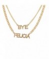 Lux Accessories Bye Felicia Irrelevant Good Ridance Felisha Multi Chain Pendant Necklace - CT123FIO17X