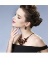 Hamer Flowers Statement Necklace Earrings in Women's Jewelry Sets