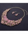 Crystal Necklace Earring Wedding Rhinestone in Women's Jewelry Sets