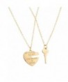 Lux Accessories He Who Holds The Key Can Unlock My Heart BFF Best Friends Forever Set (2 PC) - CF11U4EB6IJ