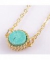 ZENGORI Turquoise Earrings Necklace necklace in Women's Drop & Dangle Earrings