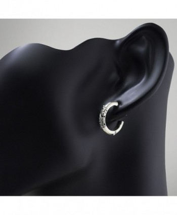 Sterling Silver Inspired Filigree Earrings in Women's Hoop Earrings