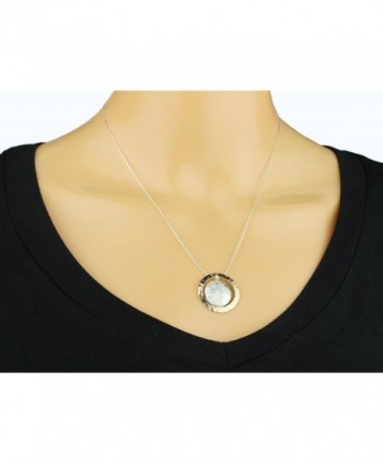 Hammered Circle Necklace Pendant Extender