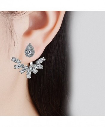 megko Fashion Crystal Earrings teardrop1 in Women's Cuffs & Wraps Earrings
